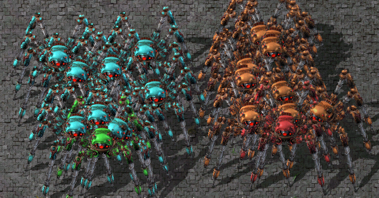 Zamland recruits 20 spidertrons into the army!