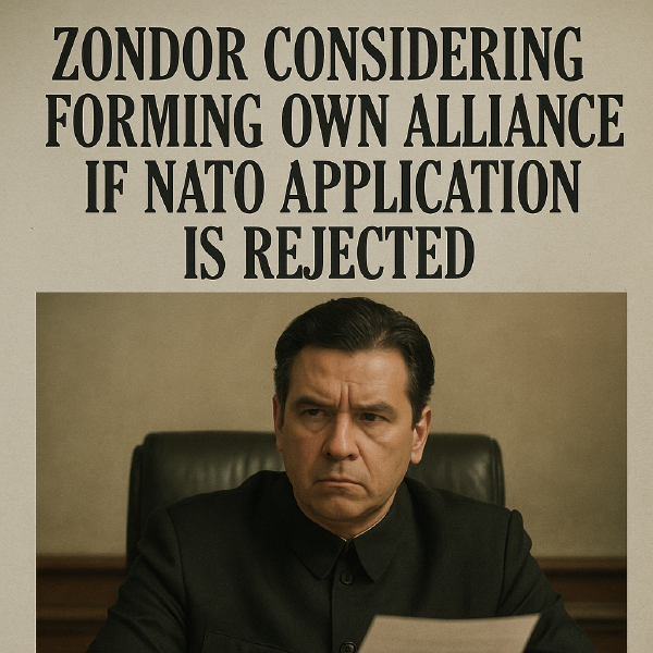 Zondor Considers Founding New Alliance Amid NATO Silence