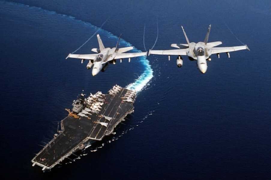 Carrier Strike Group Arrives In The South Of Java, Bombing Runs Begin