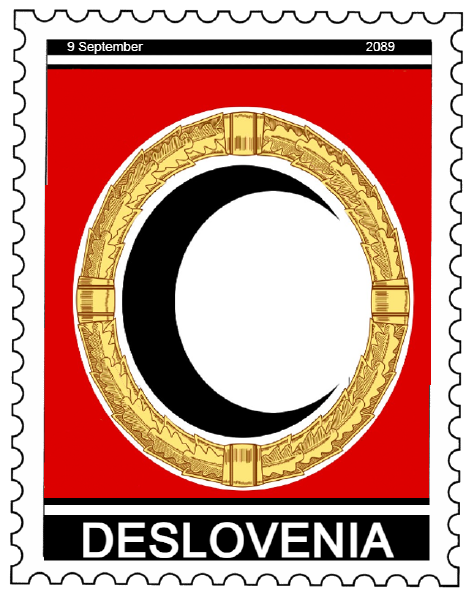 Deslovenia posts it's first stamps