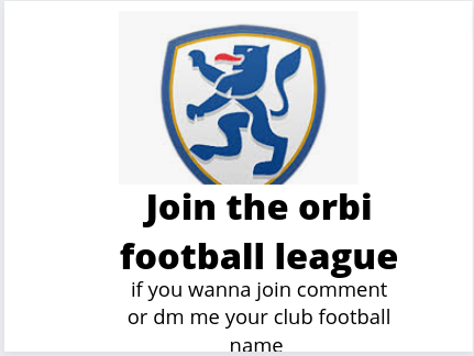 Join the orbi football league 