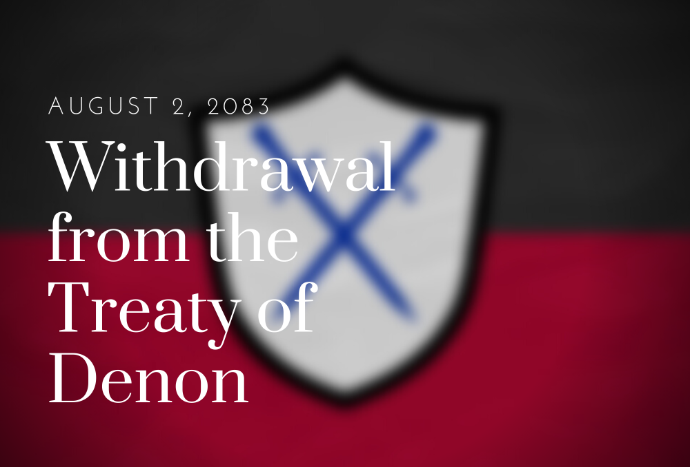 Luna withdraws from the Treaty of Denon