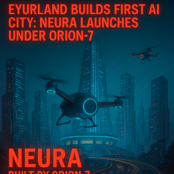 Eyurland Breaks Reality: ORION-7 Begins Construction of the World’s First AI-Built Smart City – “NEURA”