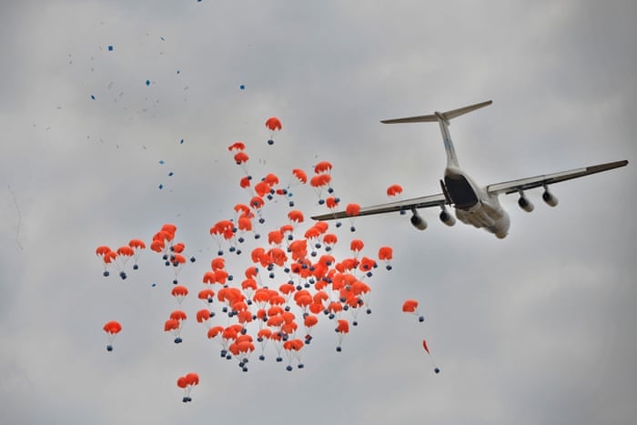 Govt. allows supplies to be airdropped in Polish capital.