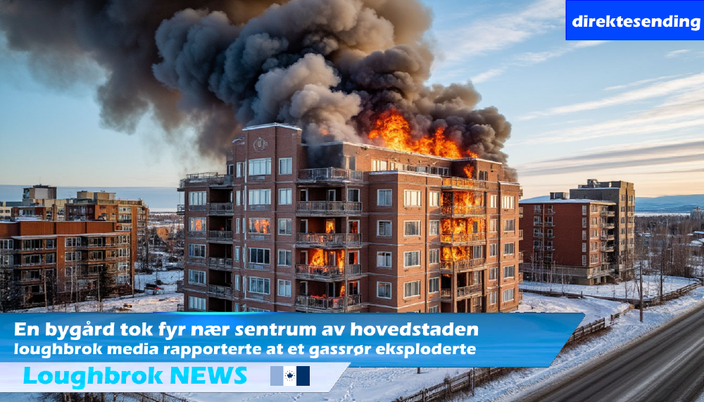 An apartment building caught fire in the center of the capital Loughbrok