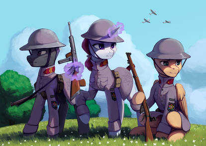 Pony Infantry growing in power, Equestrian Army overwhelmed.