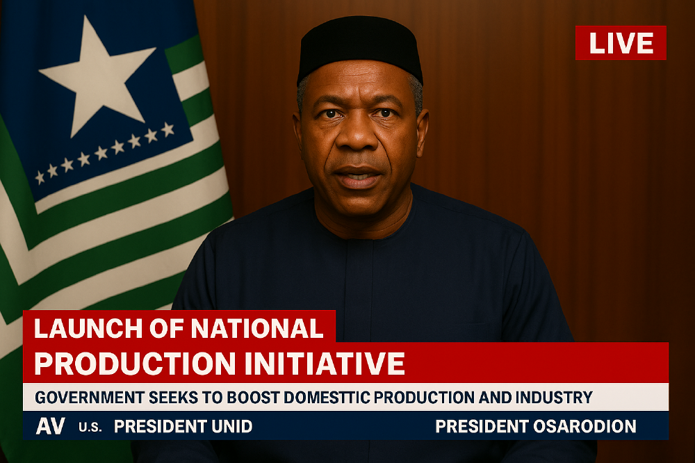 Launch of national production initiative
