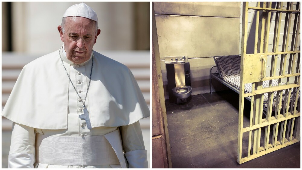Royal Police Force arrest Pope Francis, courts sentence him to life in high-security prison