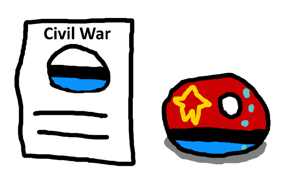 Possible map for Redicalland Civil war