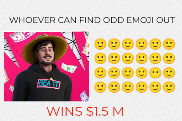 Whoever Can Find Odd Emoji Out Wins $1.5 Million Game Cash!