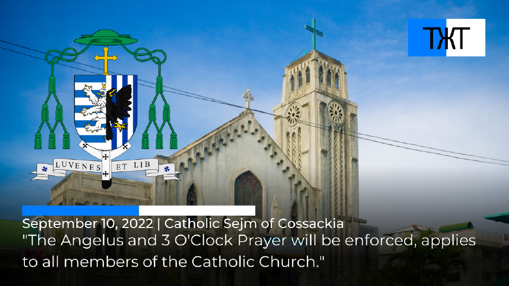 Catholic Sejm of Cossackia will now enforce mandatory broadcasting of the Angelus and the 3 O'Clock Prayer.