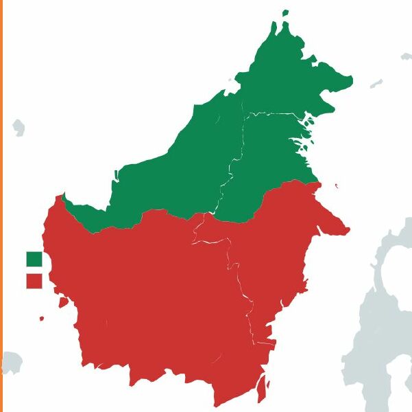 The Division Of Borneo 