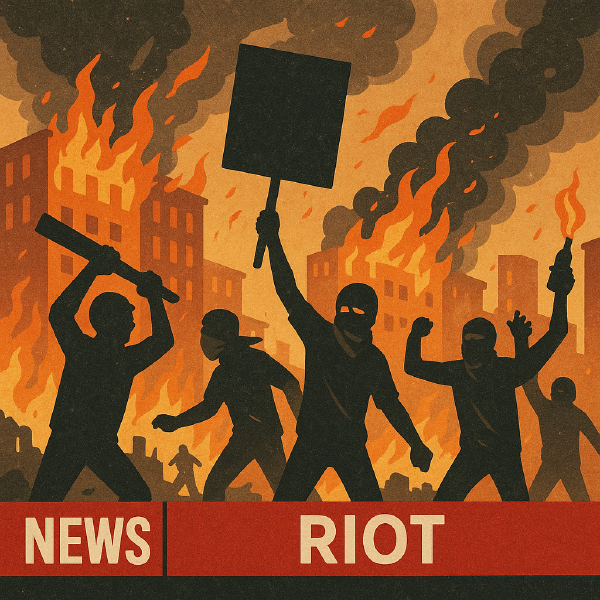 Riots around the front gate of the presidential building. Demonstrators demanded that Reza Sumantrie increase workers' wages.