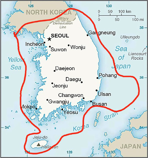 Doraemon Military And Obocchama Military Maded A Naval Trade Blockade In The Strait Of Japan Of South Korea
