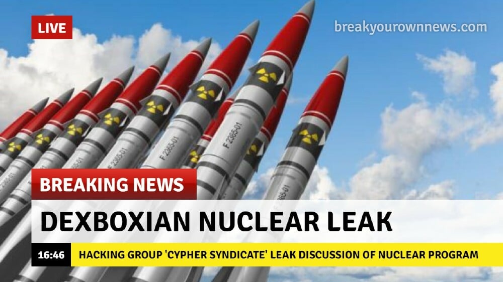 Dexboxian Nuclear Program Leak!