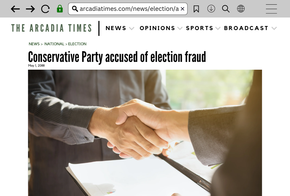 Conservative Party accused of election fraud