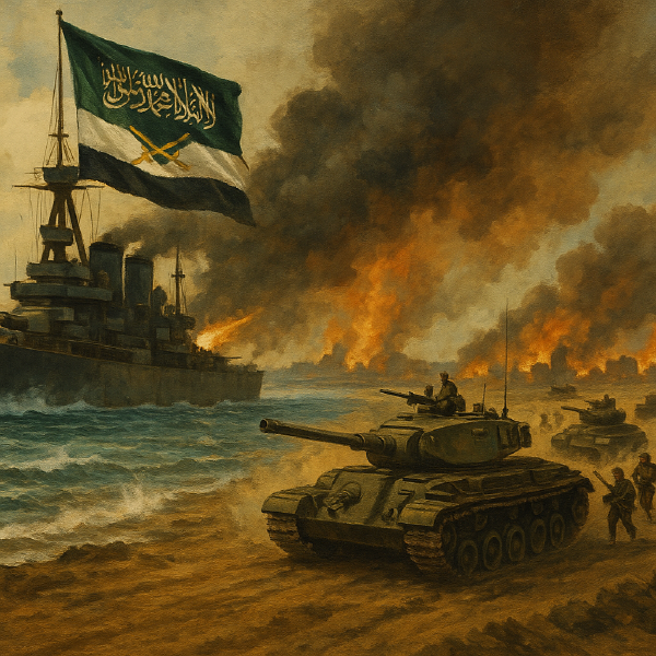 Twin Strikes of Justice: Rashidun_Caliphate Dominates Aursonsous by Sea and Land
