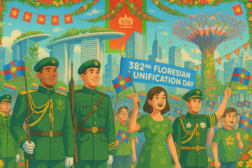 Floresia prepares for the 382nd Unification Day